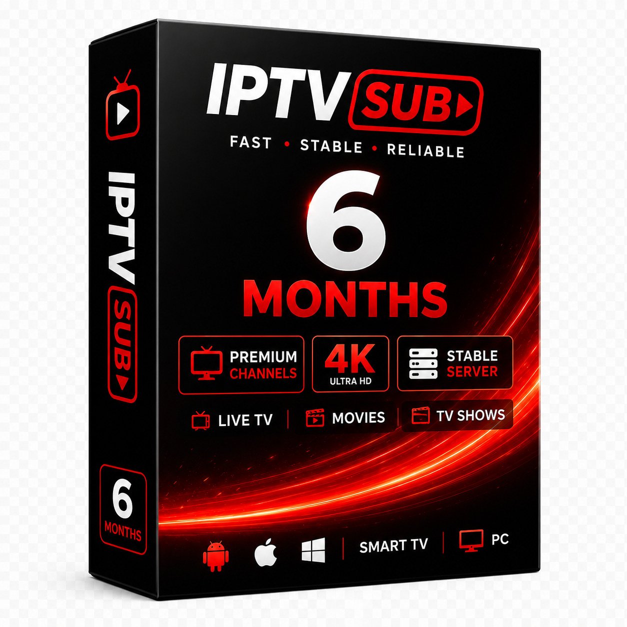 IPTV Sub 6-Month Plan - $54.99 Save 35%